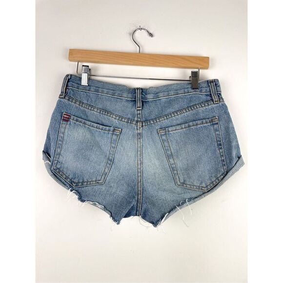 BDG Urban Outfitters High Rise Cutoff Raw Hem Jean Shorts Women’s Size 26 - Picture 6 of 9